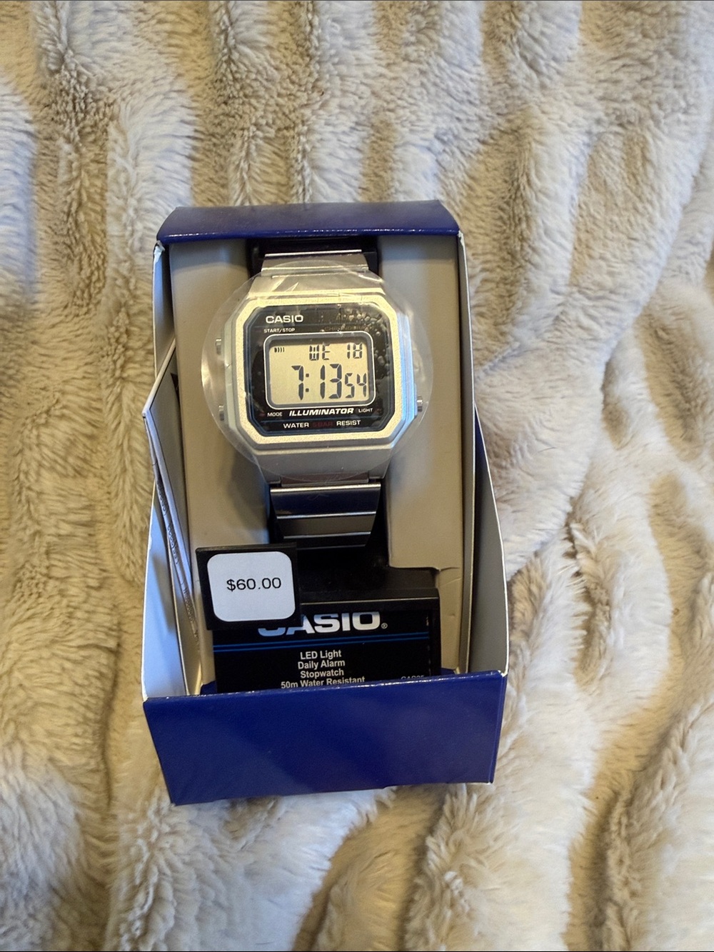 Wristwatch in box